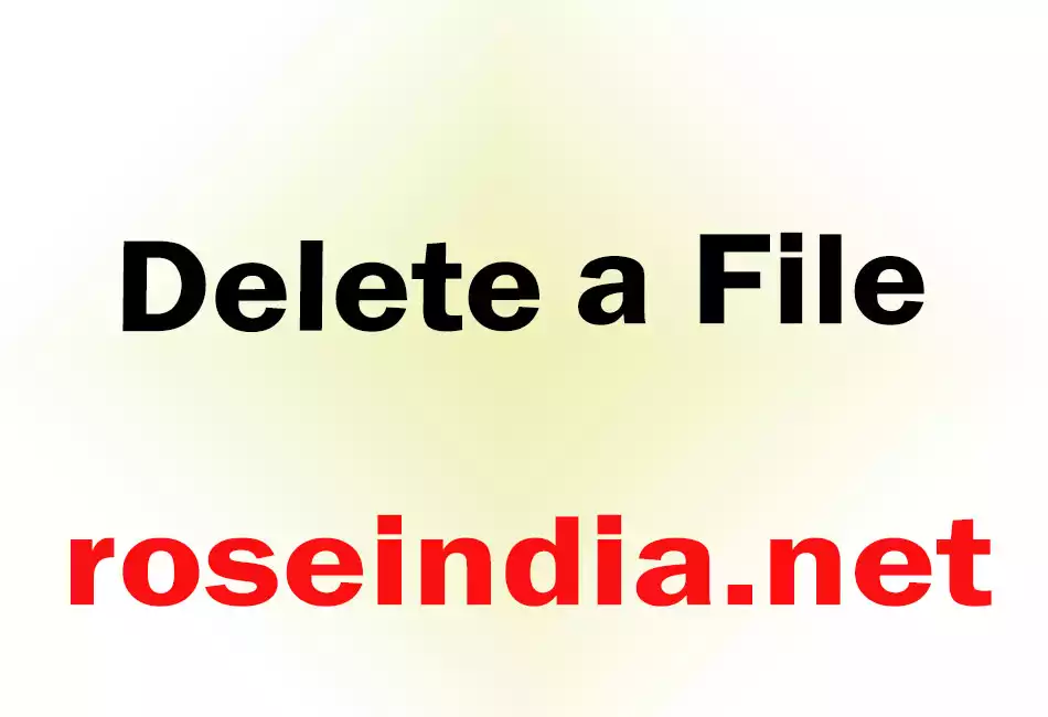 Delete a File