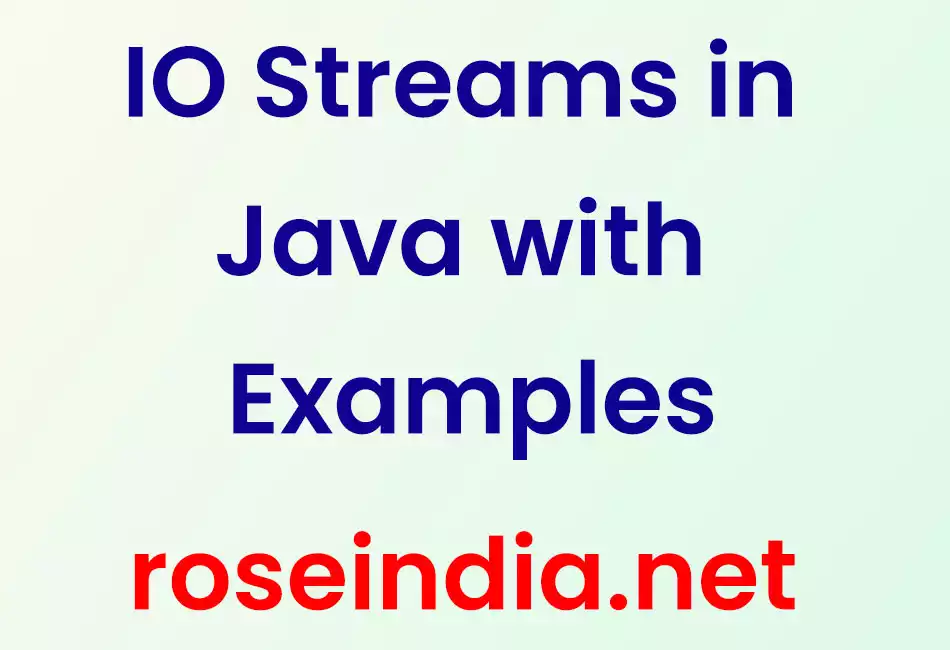 Classes and Interfaces of the I/O Streams