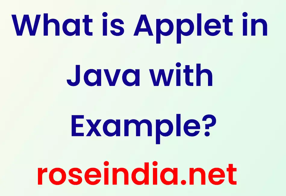 What is an Applet