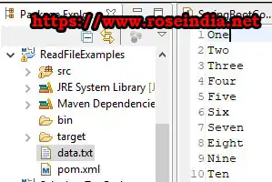 Java Read file with apache commons io libraries