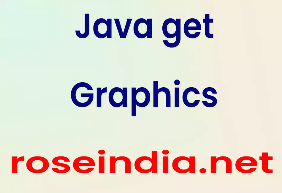 Java get Graphics