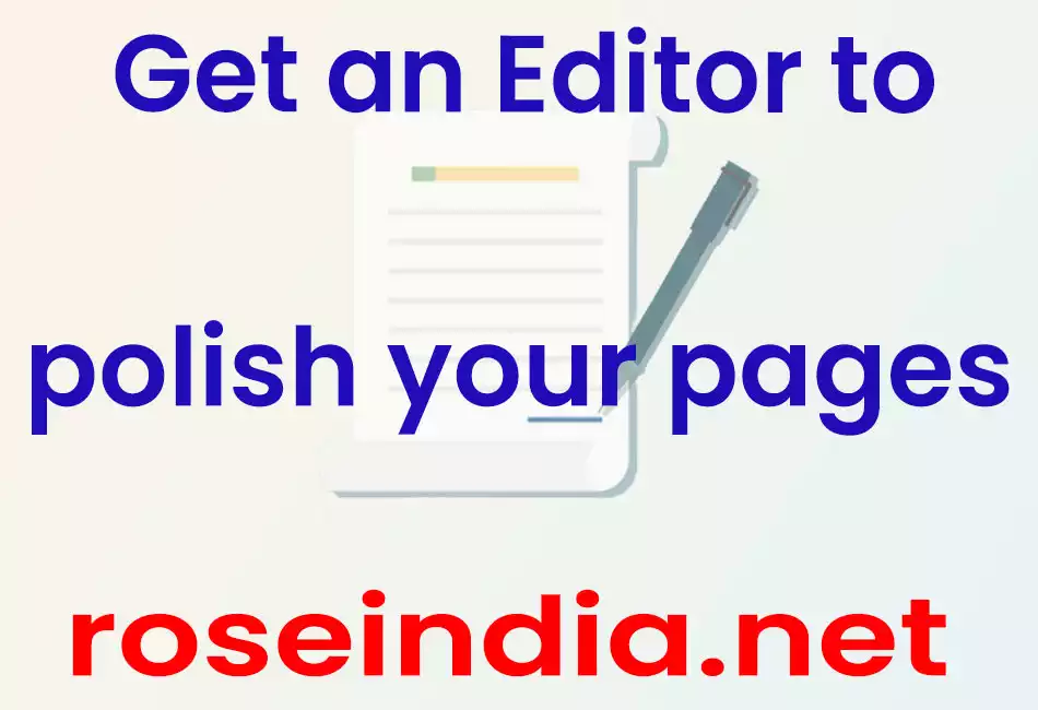 Get an Editor to polish your pages