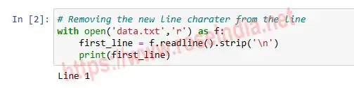 Removing new line charater in Python