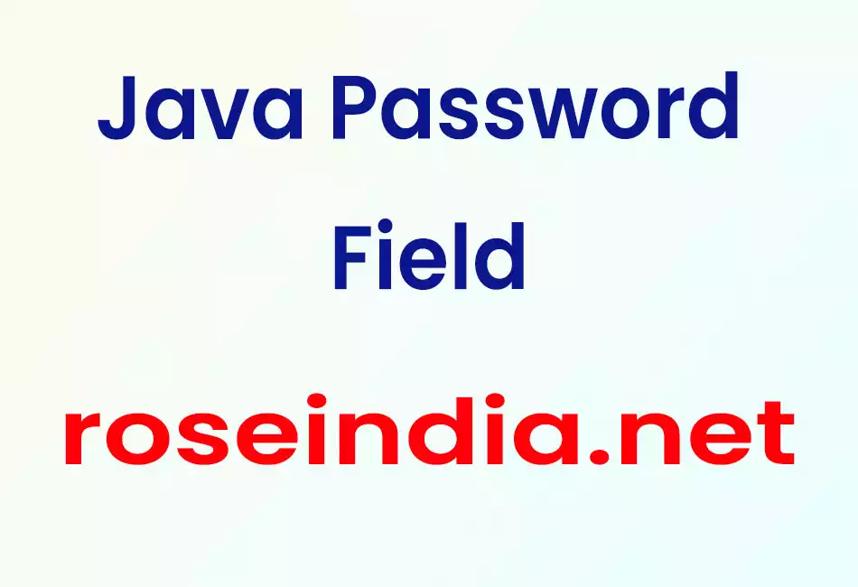 Java Password Field
