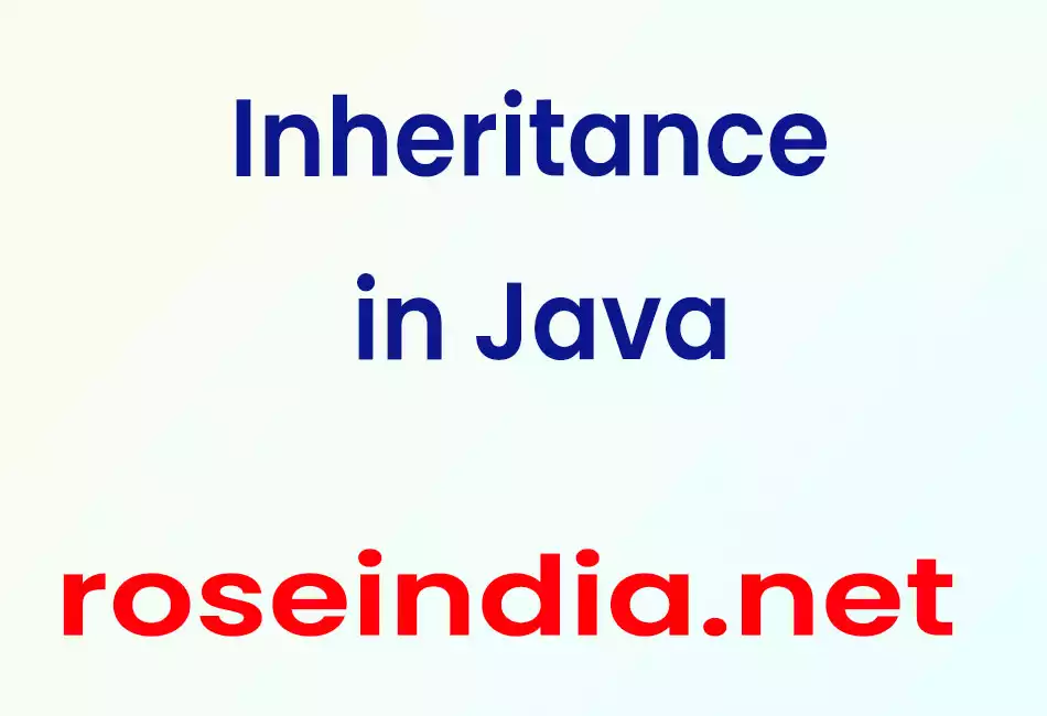 Inheritance in Java