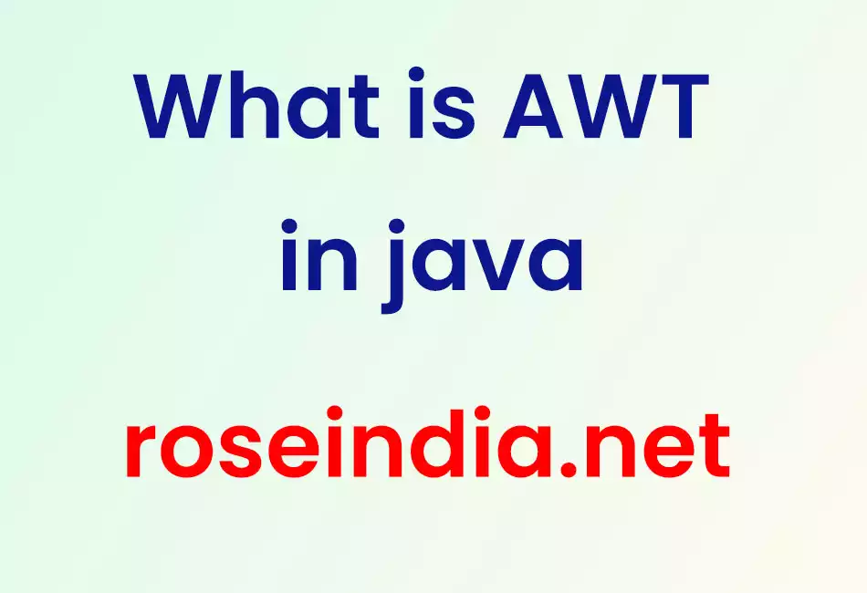 What is AWT in java