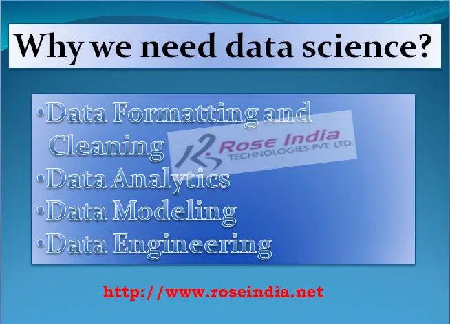 Why we need data science?