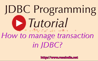JDBC Transaction Video Tutorial