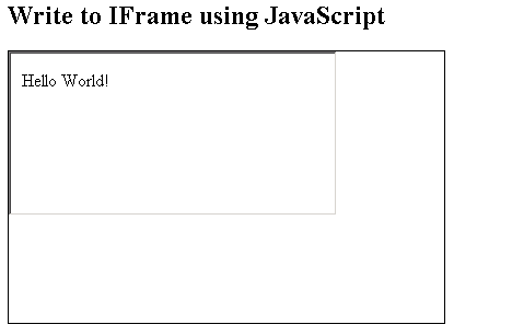 iframe example